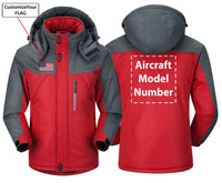 Thumbnail for FLAG AND AIRCRAFT MODEL NUMBER DESIGNED WINDBREAKER JACKET THE AV8R