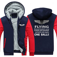 Thumbnail for FLYING BECAUSE BASEBALL, SOCCER FOOTBALL, GOLF, BASKETBALL AND TENNIS ONLY REQUIRE ONE BALL!! ZIPPER SWEATER THE AV8R