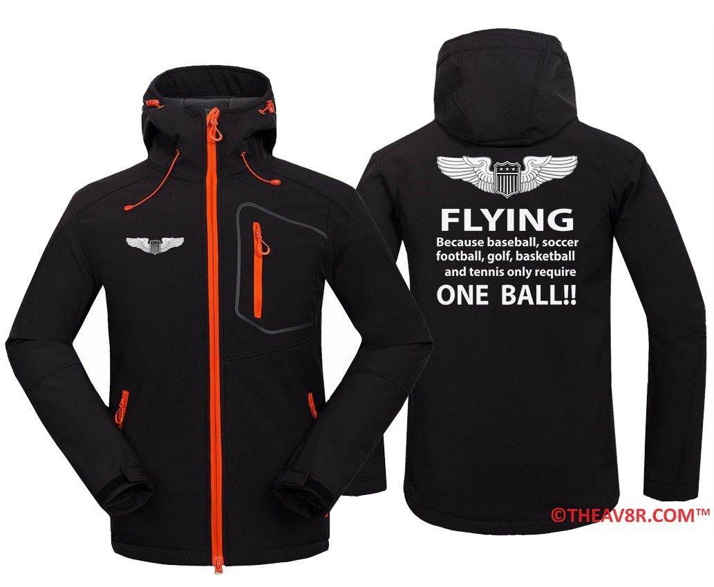 FLYING BECAUSE OTHER THINGS REQUIRE ONE BALL DESIGNED HOODIE THE AV8R