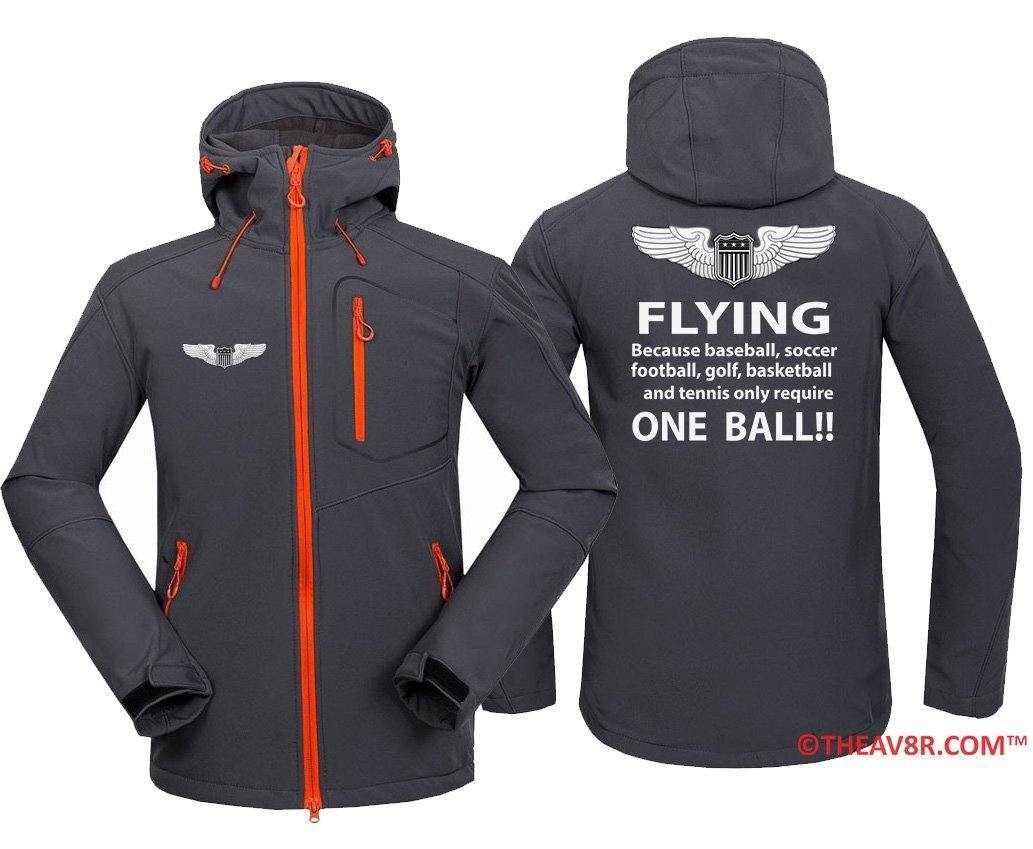 FLYING BECAUSE OTHER THINGS REQUIRE ONE BALL DESIGNED HOODIE THE AV8R