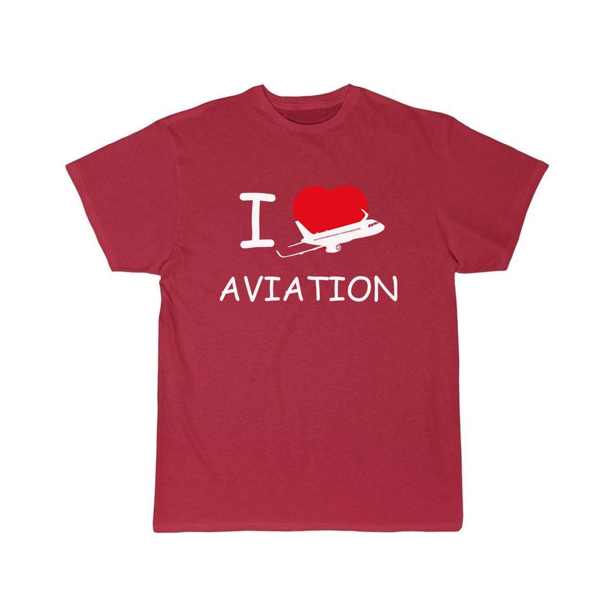 I LOVE AVIATION DESIGNED T SHIRT THE AV8R