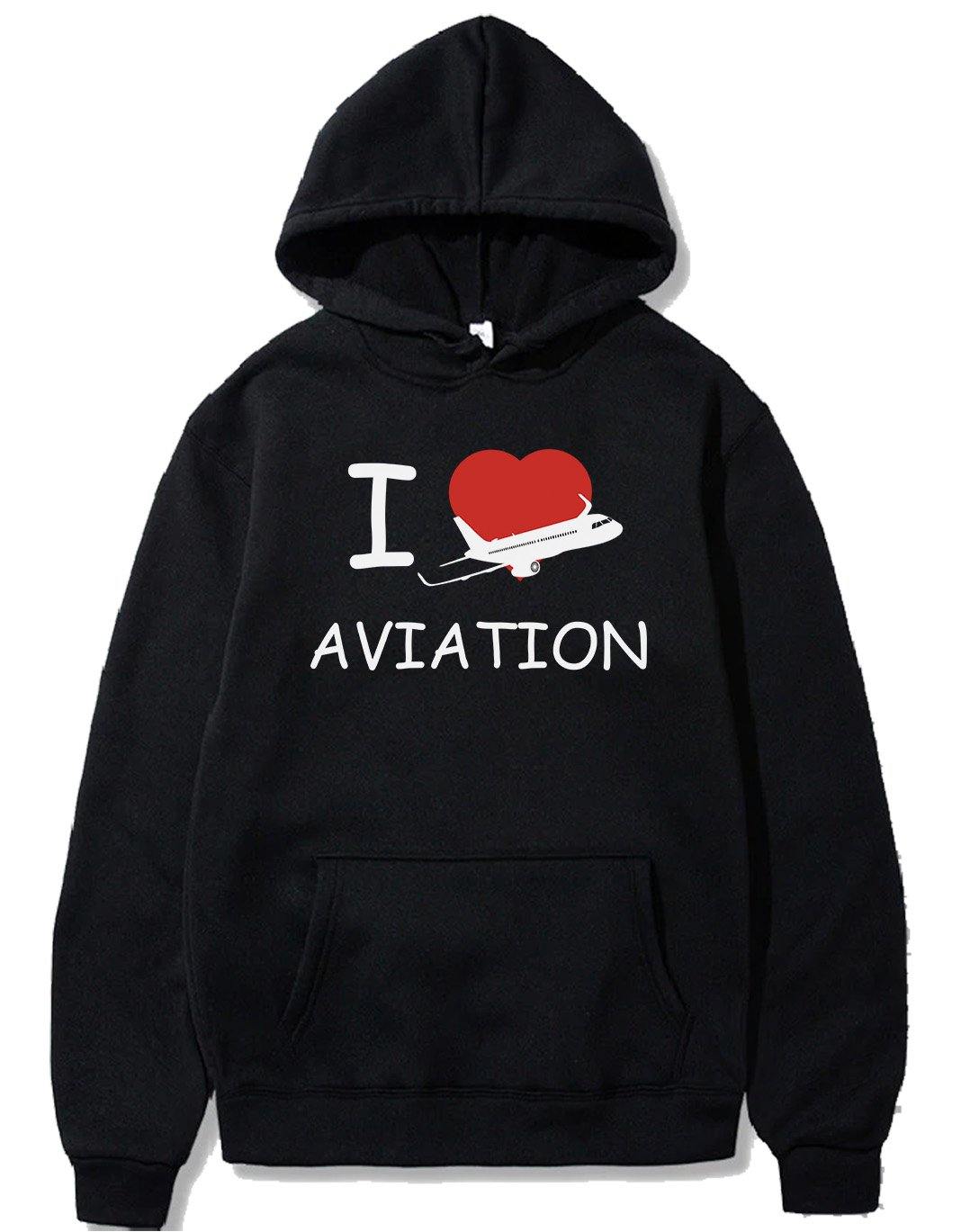 I LOVE AVIATION PULLOVER THE AV8R