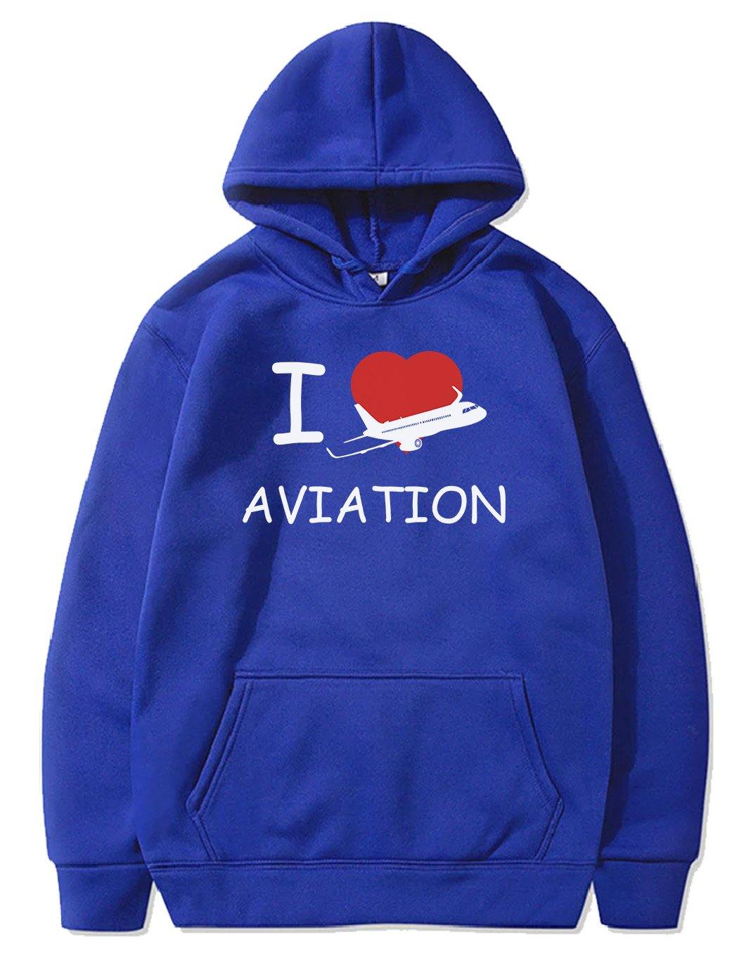 I LOVE AVIATION PULLOVER THE AV8R