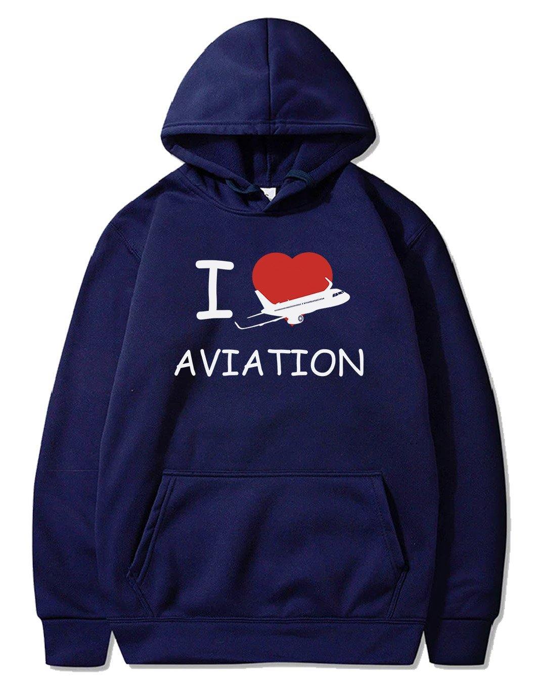 I LOVE AVIATION PULLOVER THE AV8R