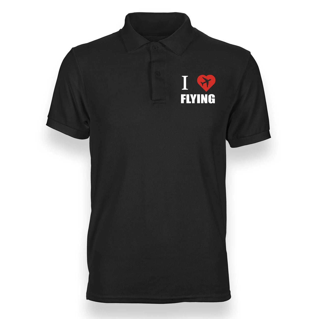 I LOVE FLYING POLO SHIRT THE AV8R