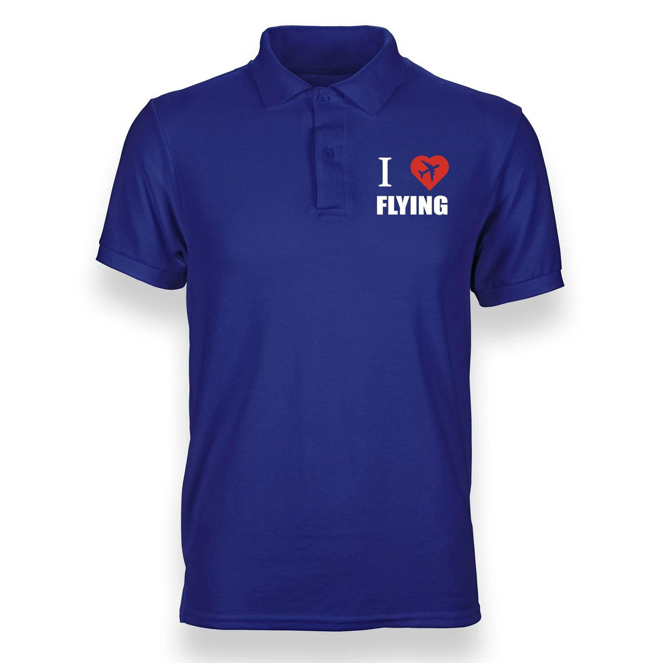 I LOVE FLYING POLO SHIRT THE AV8R