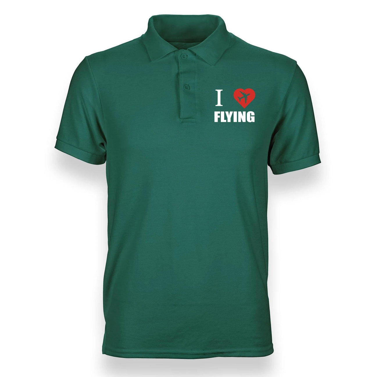 I LOVE FLYING POLO SHIRT THE AV8R