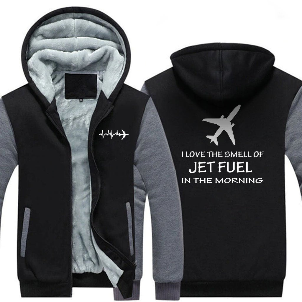 I LOVE TEHE SMELL OF JET FUEL IN THE MORNING  ZIPPER SWEATER THE AV8R