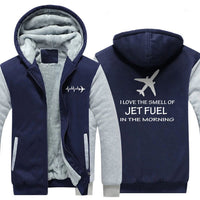 Thumbnail for I LOVE TEHE SMELL OF JET FUEL IN THE MORNING  ZIPPER SWEATER THE AV8R