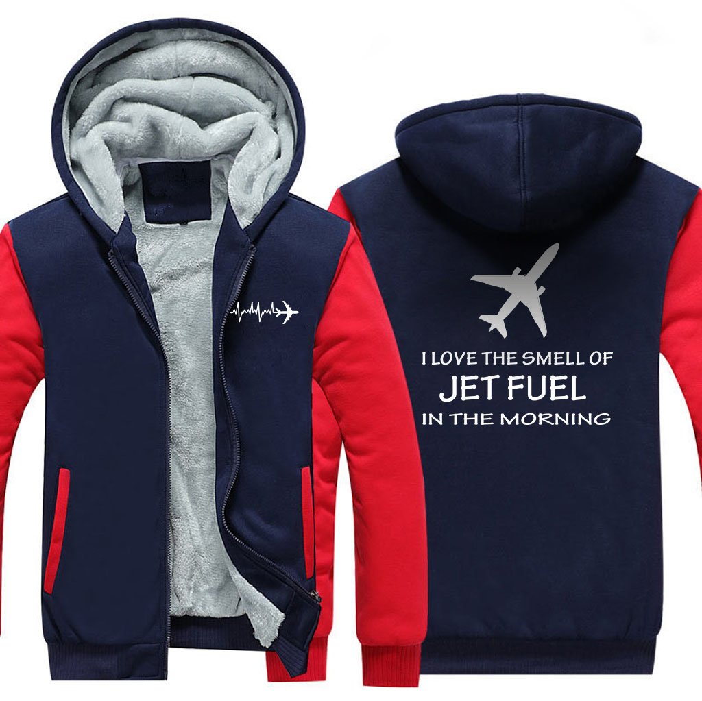 I LOVE TEHE SMELL OF JET FUEL IN THE MORNING  ZIPPER SWEATER THE AV8R