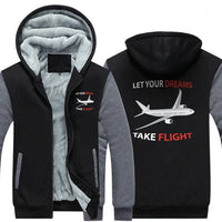 Thumbnail for LET YOUR DREAMS TAKE FLIGHT DESIGNED ZIPPER SWEATER THE AV8R