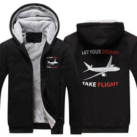 Thumbnail for LET YOUR DREAMS TAKE FLIGHT DESIGNED ZIPPER SWEATER THE AV8R