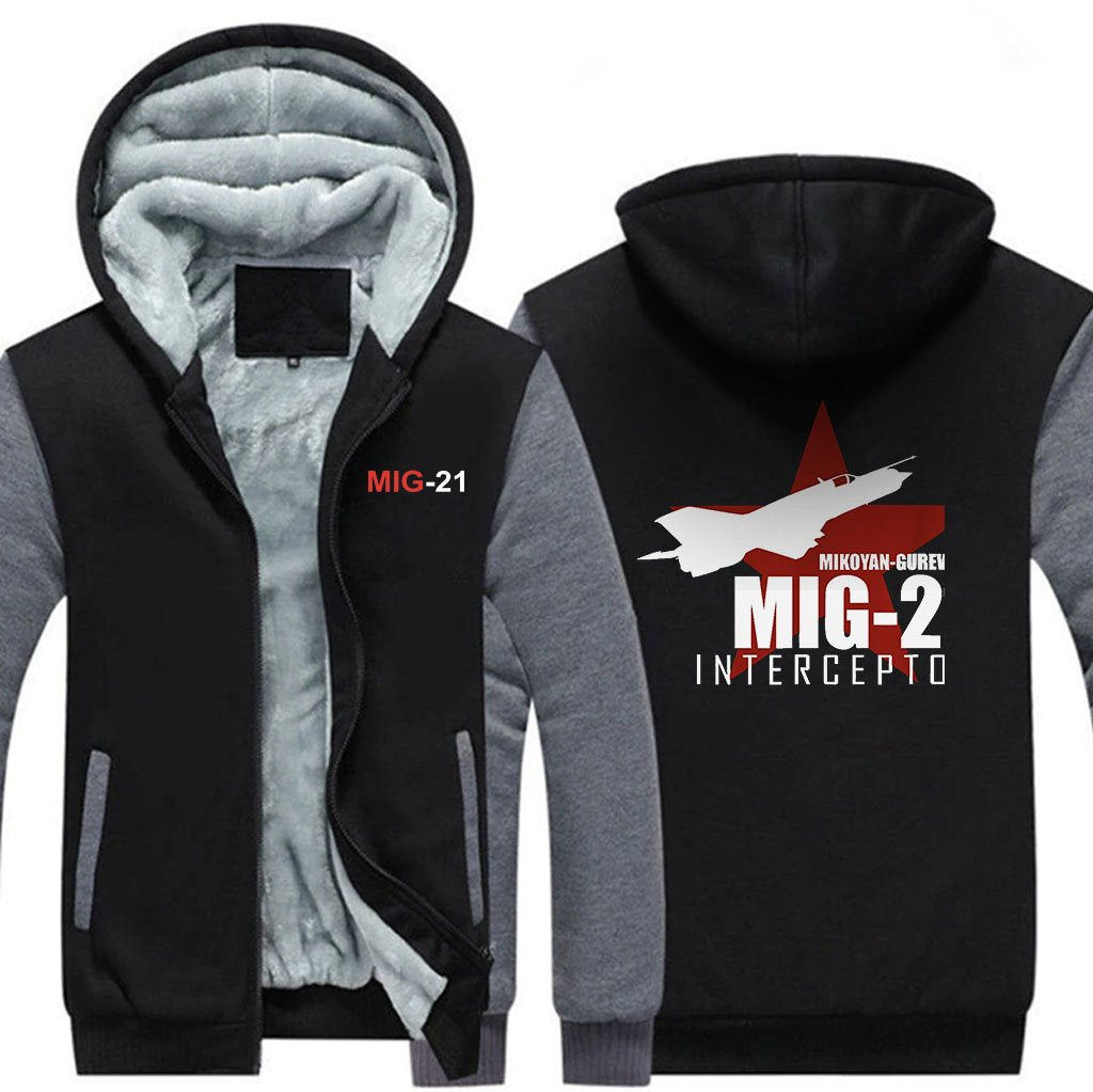 M I G  21  DESIGNED ZIPPER SWEATER THE AV8R