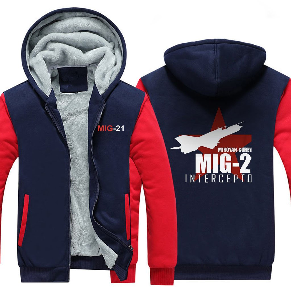 M I G  21  DESIGNED ZIPPER SWEATER THE AV8R