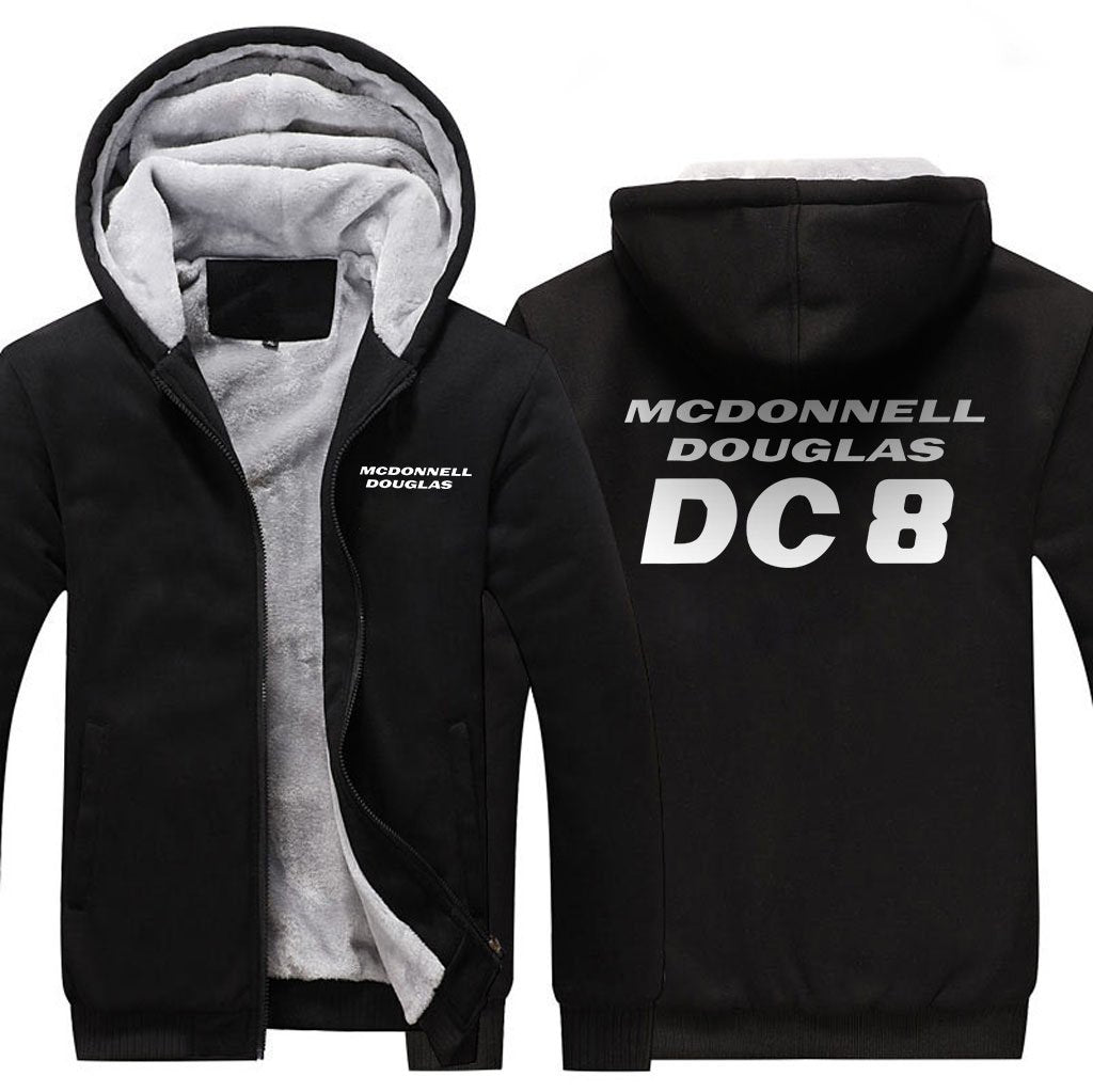 MCDONNELL DOUGLAS DC 8 DESIGNED ZIPPER SWEATER THE AV8R