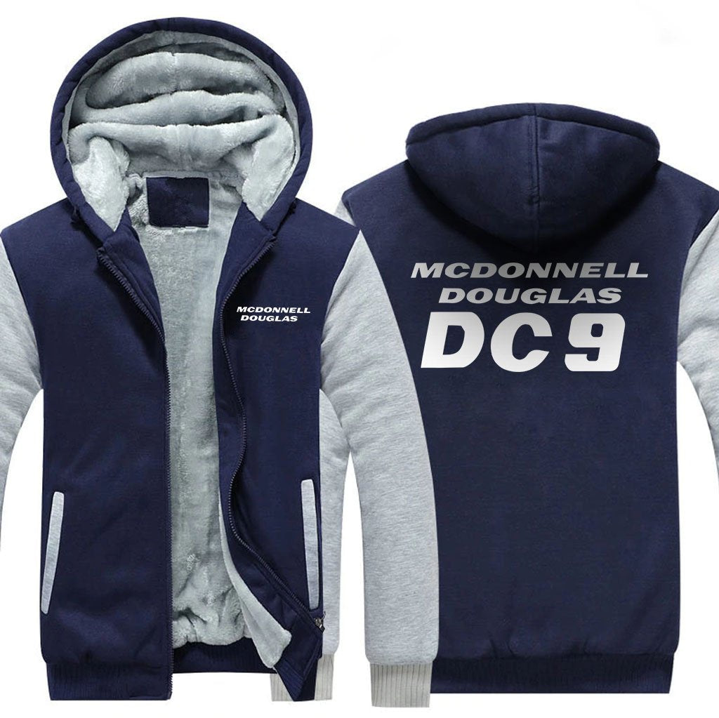 MCDONNELL DOUGLAS DC 9 DESIGNED ZIPPER SWEATER THE AV8R