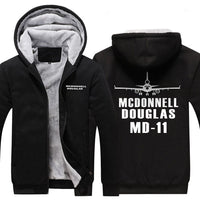 Thumbnail for MCDONNELL DOUGLAS MD 11 DESIGNED ZIPPER SWEATER THE AV8R