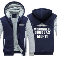 Thumbnail for MCDONNELL DOUGLAS MD 11 DESIGNED ZIPPER SWEATER THE AV8R