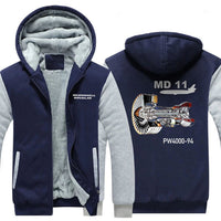 Thumbnail for MCDONNELL DOUGLAS MD 11 PW4000-94 DESIGNED ZIPPER SWEATER THE AV8R