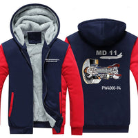 Thumbnail for MCDONNELL DOUGLAS MD 11 PW4000-94 DESIGNED ZIPPER SWEATER THE AV8R