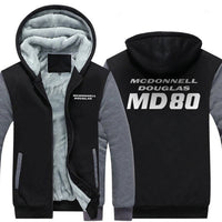 Thumbnail for MCDONNELL DOUGLAS MD 80 DESIGNED ZIPPER SWEATER THE AV8R