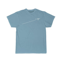 Thumbnail for MINIMALIST LINE WITH AIRPLANE DESIGN CLASSIC T-SHIRT THE AV8R