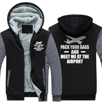 Thumbnail for PACK YOUR BAGS AND MEET ME AT THE AIRPORT ZIPPER SWEATER THE AV8R