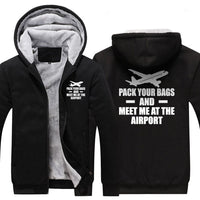 Thumbnail for PACK YOUR BAGS AND MEET ME AT THE AIRPORT ZIPPER SWEATER THE AV8R