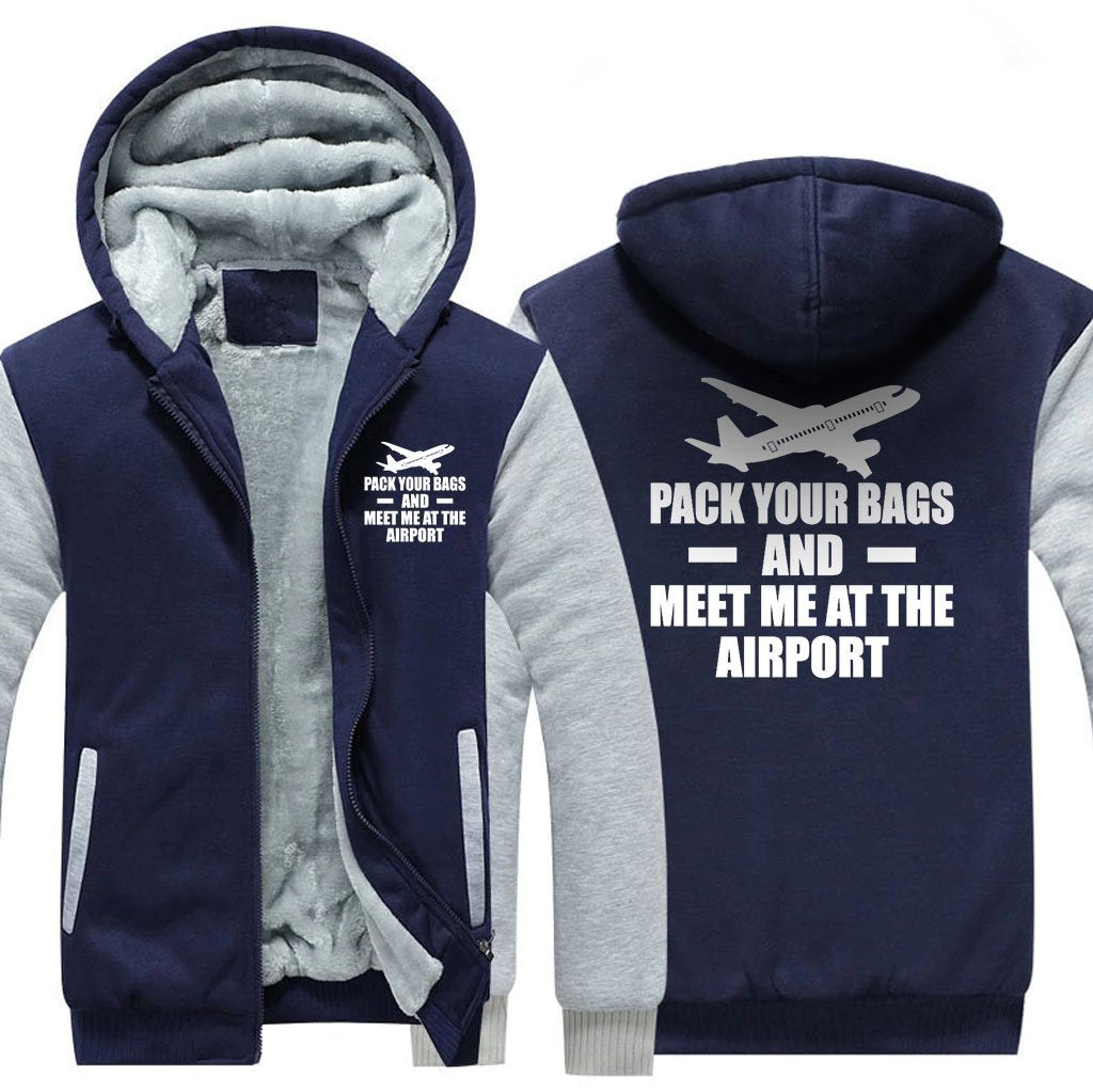 PACK YOUR BAGS AND MEET ME AT THE AIRPORT ZIPPER SWEATER THE AV8R