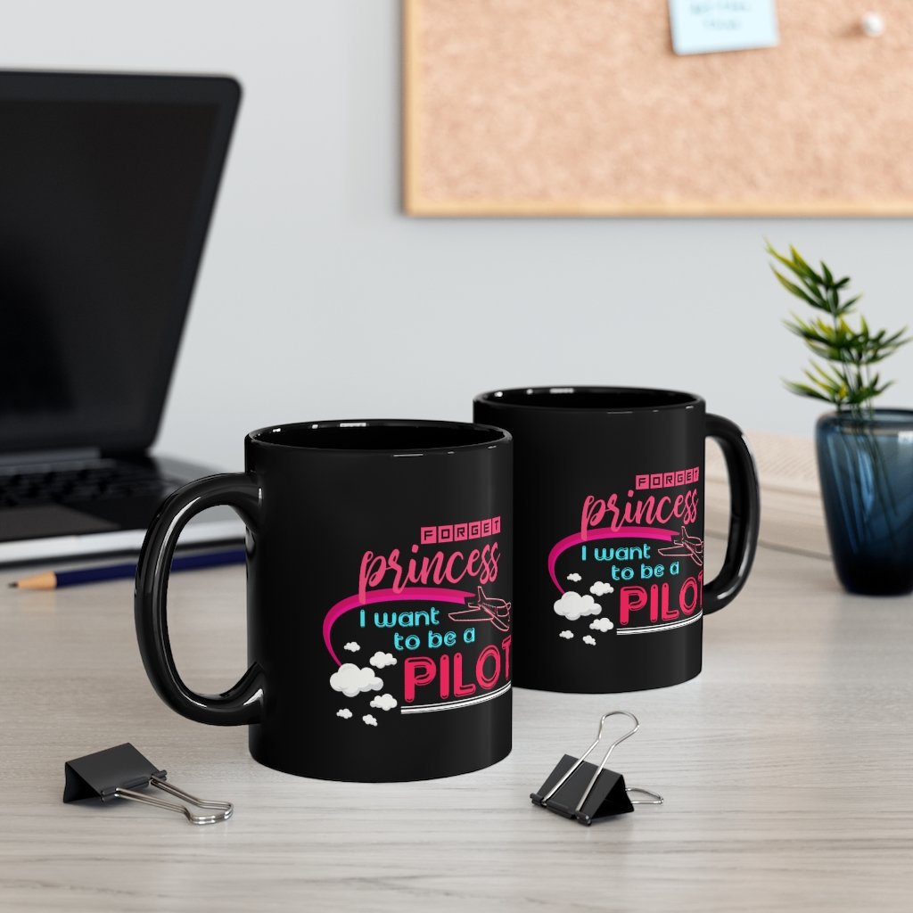 PRINCESS I WANT TO BE A PILOT DESIGNED - MUG Printify