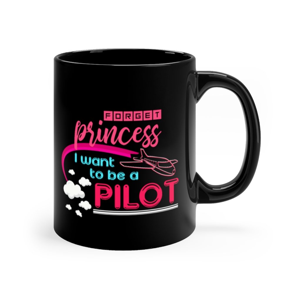 PRINCESS I WANT TO BE A PILOT DESIGNED - MUG Printify