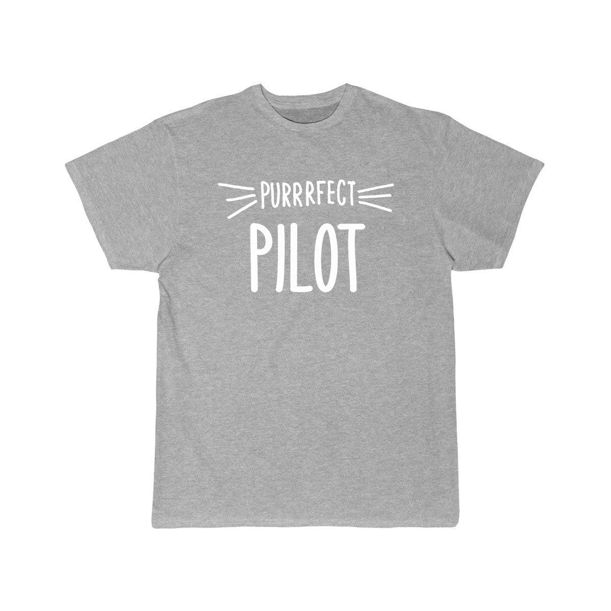 PILOT GIFT CUTE PERFECT PILOT CAT LOVER DESIGN CLASSIC T-SHIRT THE AV8R