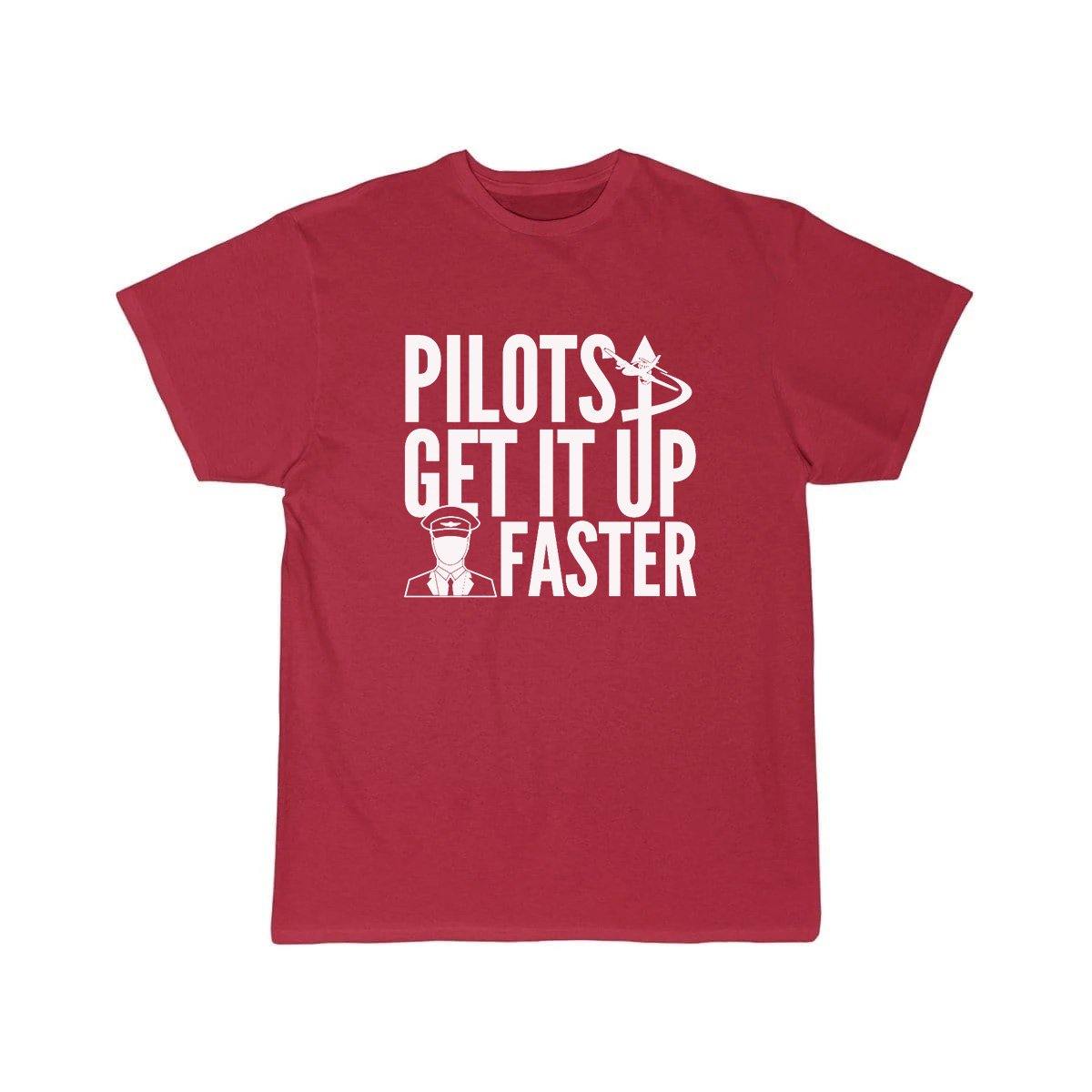 PILOTS GET IT UP FASTER T SHIRT THE AV8R