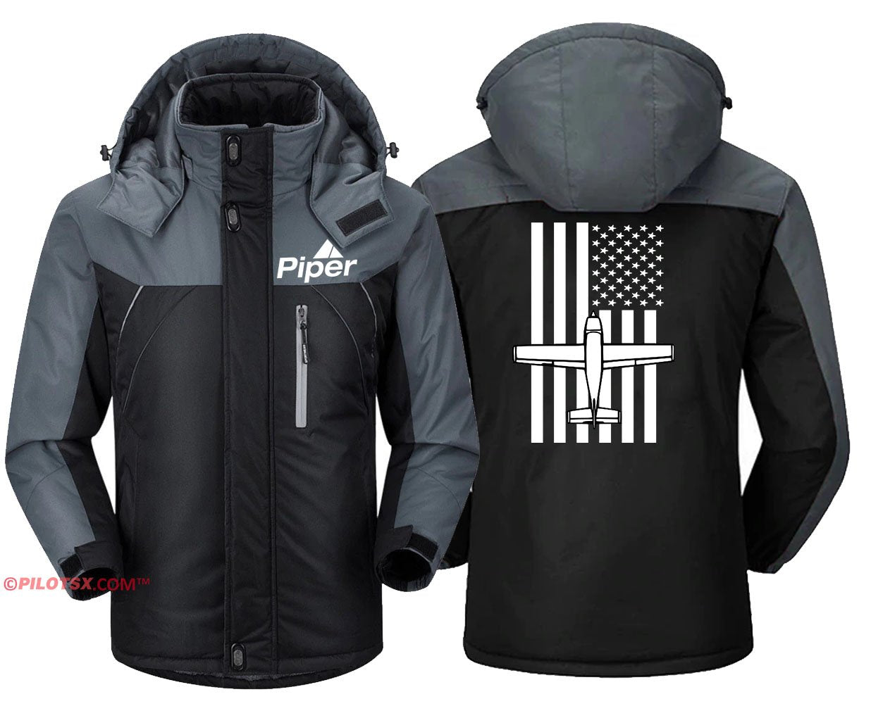 PIPER WITH FLAG DESIGNED WINDBREAKER JACKET THE AV8R