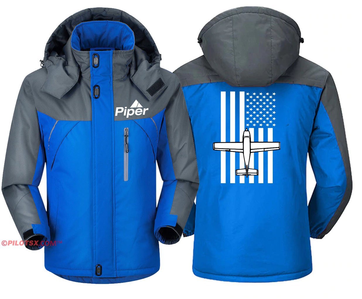 PIPER WITH FLAG DESIGNED WINDBREAKER JACKET THE AV8R