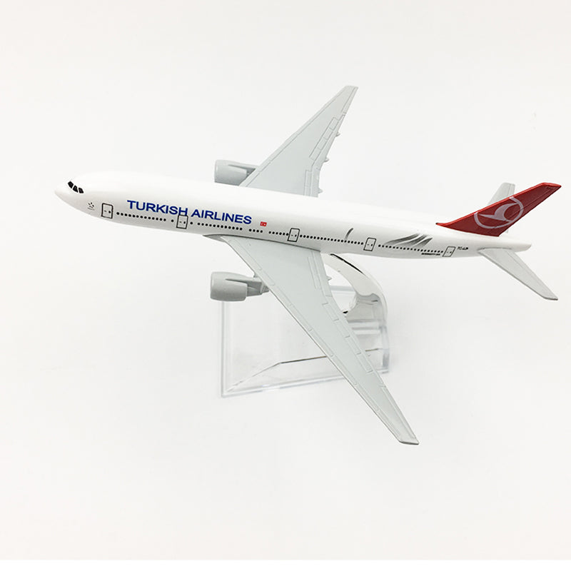 Turkish Airlines Boeing 777 Airplane model Turkey 16CM B777 Plane model Alloy Metal Diecast Aircraft model Toy plane gift AV8R