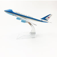 Thumbnail for UNITED STATES OF AMERICA Air Force One aeroplane model Boeing 747 airplane 16CM Metal alloy diecast 1:400 airplane model toys AV8R