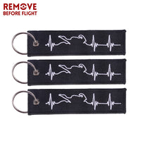 Thumbnail for Embroidery  Heartbeat Keychain THE AVIATOR