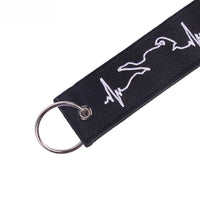 Thumbnail for Embroidery  Heartbeat Keychain THE AVIATOR