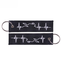 Thumbnail for Embroidery  Heartbeat Keychain THE AVIATOR