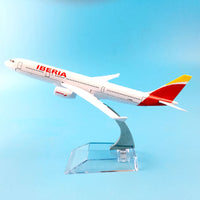 Thumbnail for Aircraft Model 16cm Metal Diecast 1:400 Iberia Airbus A330 Model Plane Airplane AV8R