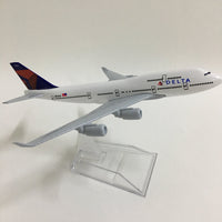 Thumbnail for Plane Model Airplane Model Delta Air Lines Boeing 747 Aircraft Model 1:400 Diecast Metal Airplanes AV8R