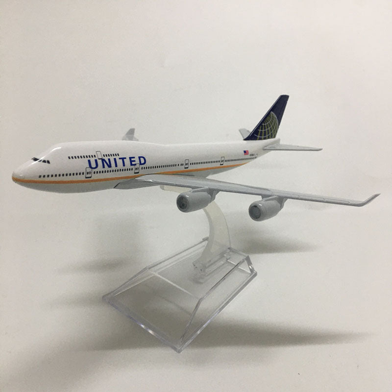 American Air United Airlines Boeing 747 B747 400 Airways Plane Model Aircraft Airplane AV8R