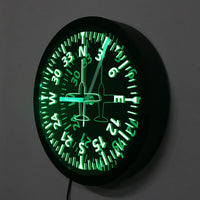 Thumbnail for AIRCRAFT GAUGES COCKPIT INSTRUMENTS AVIATION LED LIGHTING WALL CLOCK THE AVIATOR