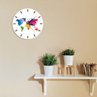 Thumbnail for Unique Colorful World Map Wall Clock THE AVIATOR