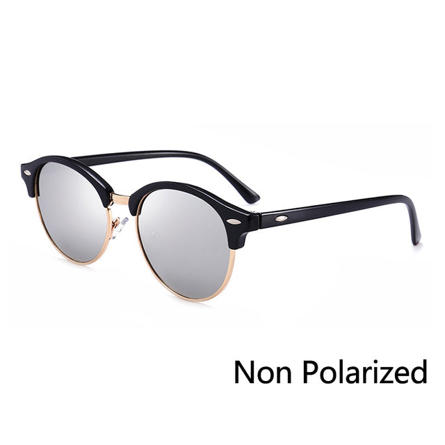 Half Metal Sunglasses Men Women Brand Designer Glasses Mirror Sun Glasses AV8R