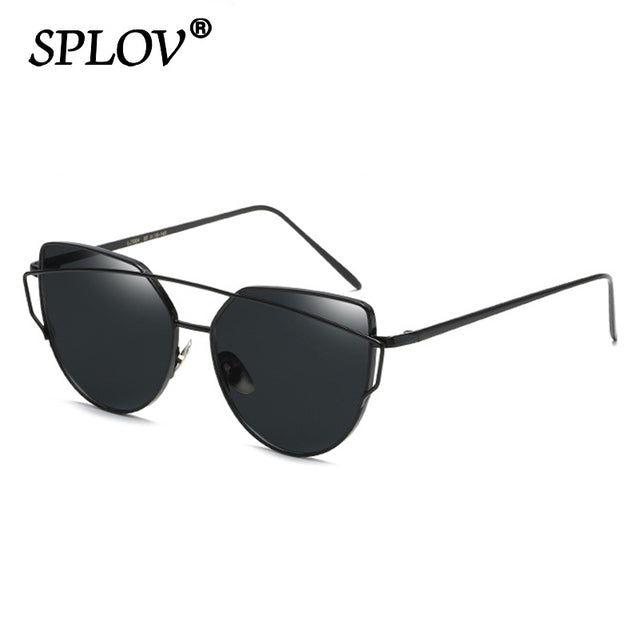 Luxury Cateye Sunglasses Women Brand Designer Mirror Sun Glasses AV8R