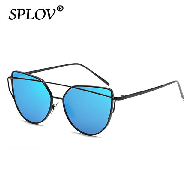 Luxury Cateye Sunglasses Women Brand Designer Mirror Sun Glasses AV8R