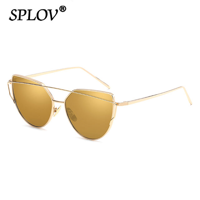 Luxury Cateye Sunglasses Women Brand Designer Mirror Sun Glasses AV8R