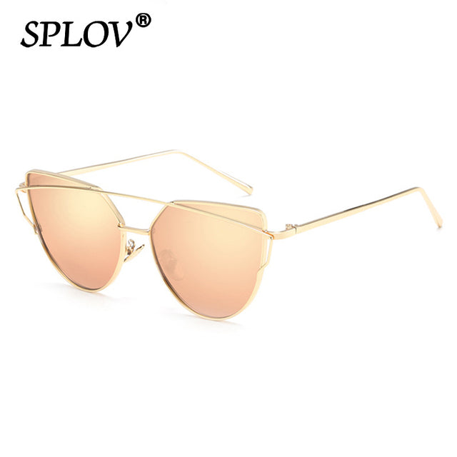 Luxury Cateye Sunglasses Women Brand Designer Mirror Sun Glasses AV8R